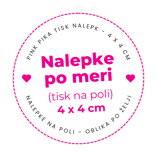 Nalepke 40 × 40 mm – tisk nalepk po meri (na poli) Nalepke 40 × 40 mm – tisk nalepk po meri (na poli)