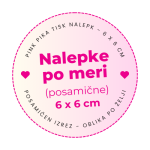 Nalepke 80 × 80 mm – tisk nalepk po meri (posamične)